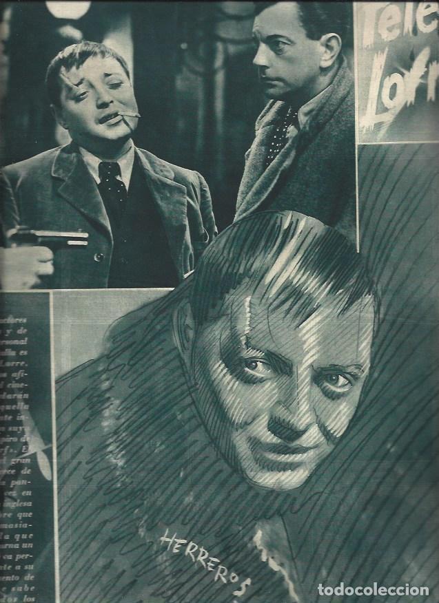 Postais: LAMINA 30739: Peter Lorre, por Herreros - VVAA