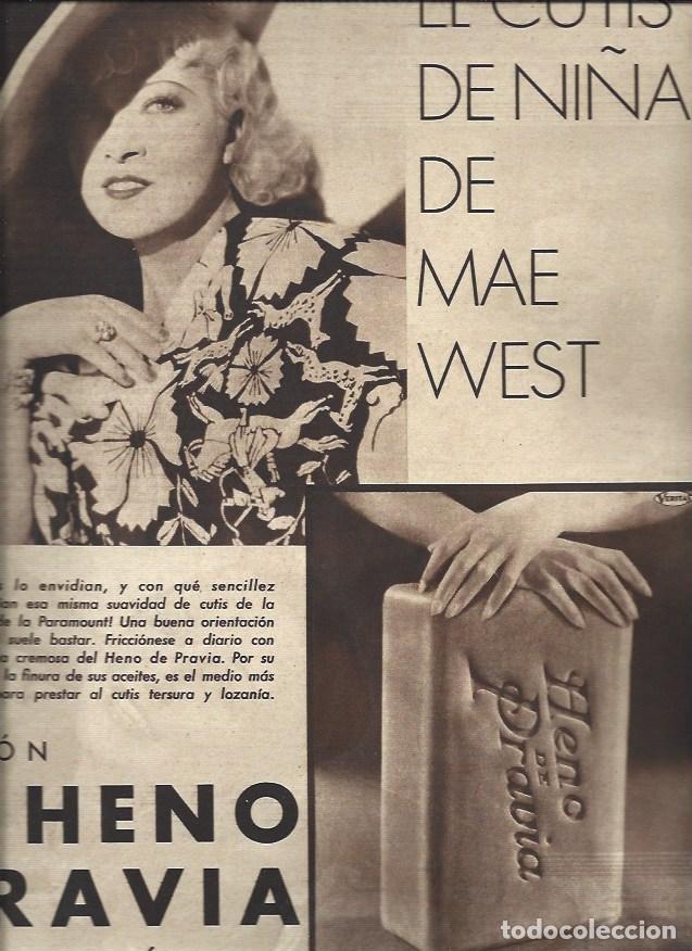 Postkarten: LAMINA 30575: Publicidad de Heno de Pravia con Mae West - VVAA