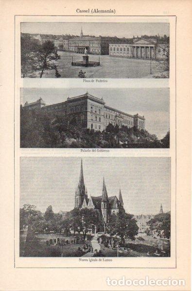 Postales: LAMINA V11707: Vistas de Cassel en Alemania - Varios