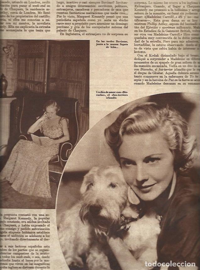 Postais: LAMINA 30608: Madeleine Carroll y su perro Bizcocho - VVAA