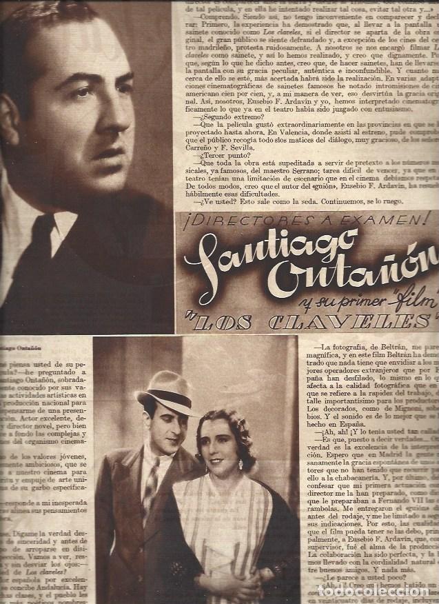 Postales: LAMINA 30763: Santiago Onta&ntilde;on, director de Los claveles - VVAA