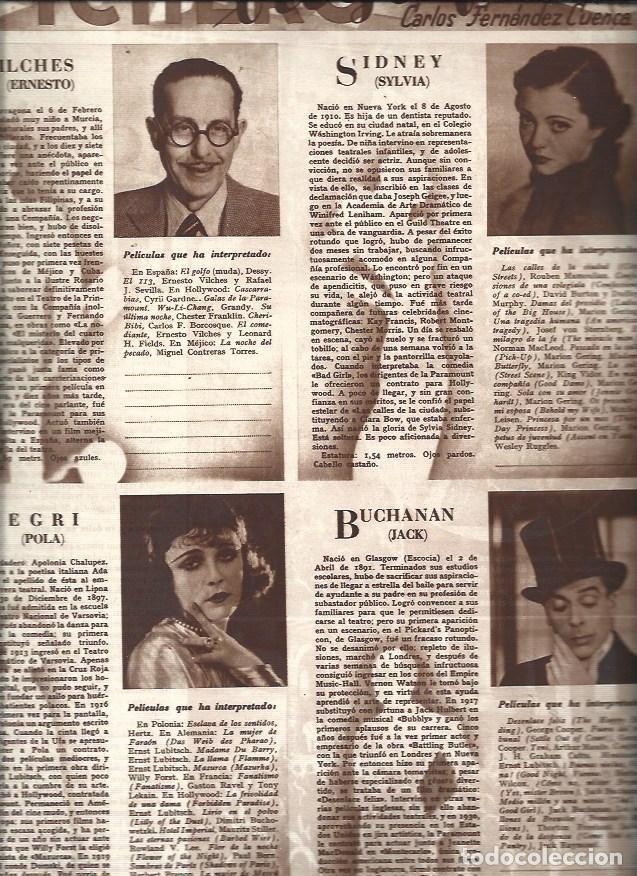 Cartoline: LAMINA 30929: Ernesto Vilches, Sylvia Sidney, Pola Negri y Jack Buchanan - VVAA