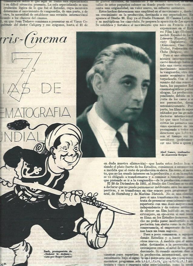 Postales: LAMINA 30938: Abel Gance y dibujo de Roger Cartier - VVAA