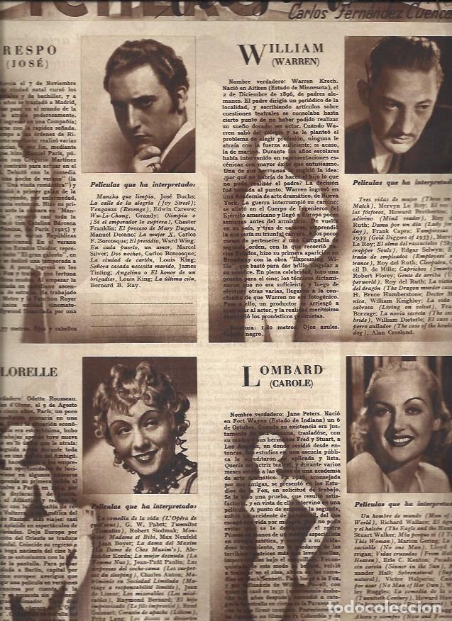 Postkarten: LAMINA 30776: Jose Crespo, Warren William, Florelle y Carole Lombard - VVAA