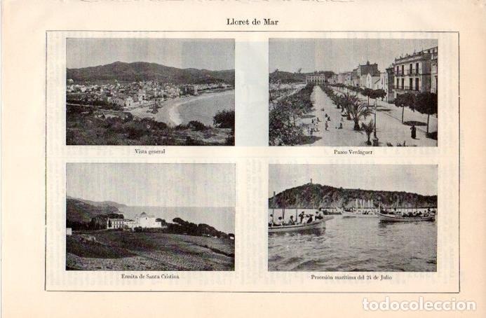 Postais: LAMINA V09078: Vistas de Lloret de Mar, Girona - Varios