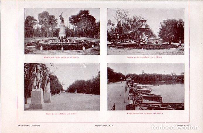 Postkarten: LAMINA V09052: Fuentes y embarcadero del Retiro, Madrid - Varios