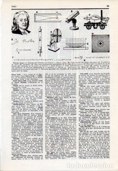Postkarten: LAMINA V12149: Isaac Newton - Varios