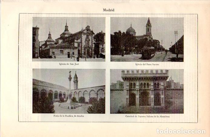 Postkarten: LAMINA V09026: Iglesias, Basilica y Catedral en Madrid - Varios