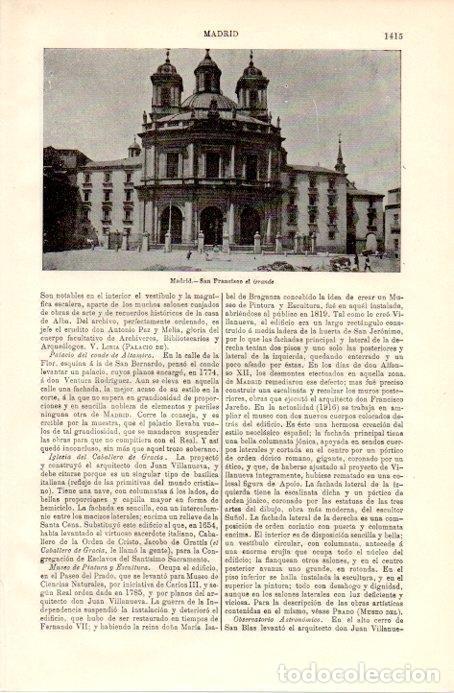 Postkarten: LAMINA V09032: Iglesia San Francisco el Grande en Madrid - Varios