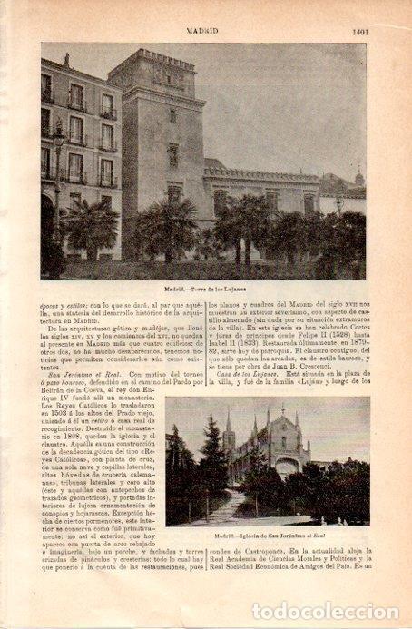 Postais: LAMINA V09025: Torre de los Lujanes, Madrid - Varios