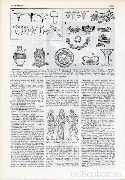 Cartes Postales: LAMINA V12184: Orfebreria, Orfeo y Euridice - Varios