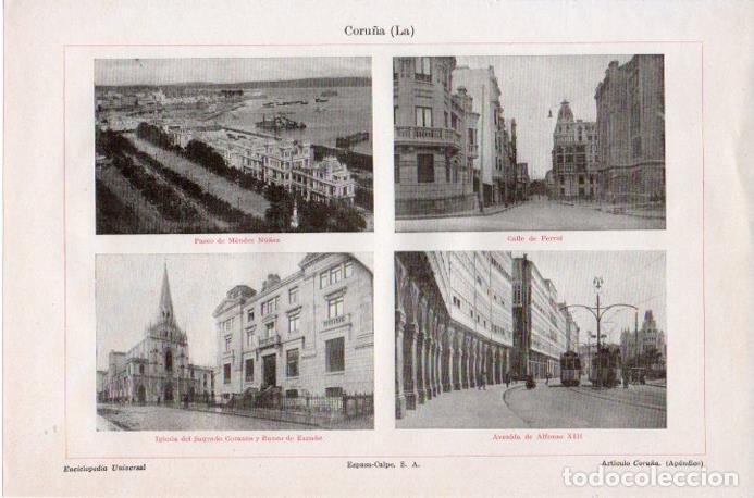 Postales: LAMINA V09139: Vistas de La Coru&ntilde;a - Varios