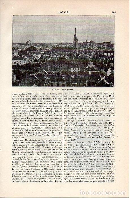 Postales: LAMINA V08792: Vista general de Lovaina - Varios