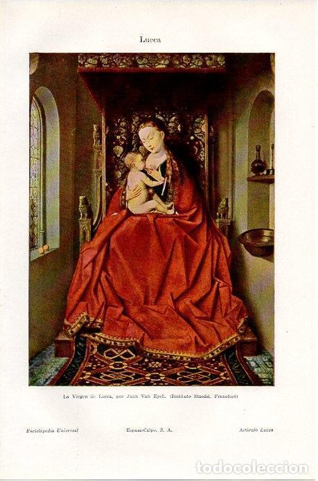 Postcards: LAMINA V08814: La Virgen de Lucca, por Van Eyck - Varios