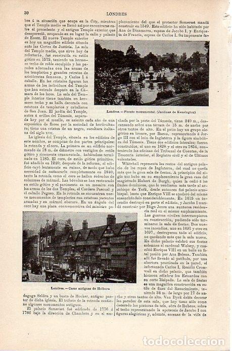 Postkarten: LAMINA V08715: Casas antiguas de Holborn, Londres - Varios