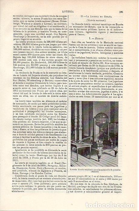 Cartoline: LAMINA V08770: Bombo para extraccion de loteria en Madrid - Varios