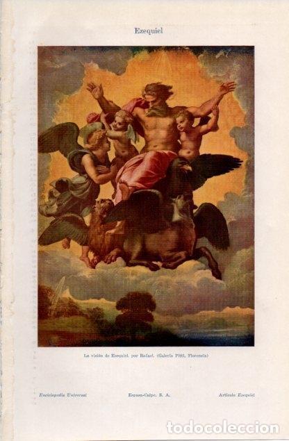 Postcards: LAMINA V12709: La vision de Ezequiel, por Rafael - Varios