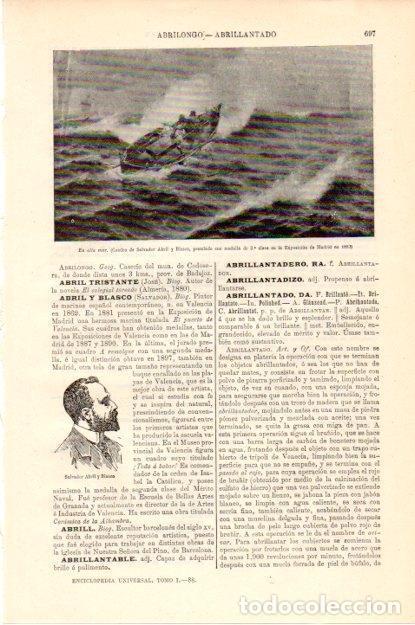 Postais: LAMINA V13455: En alta mar, por Salvador Abril y Blasco - Varios