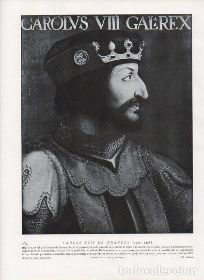 Cartoline: LAMINA V10024: Retrato de Carlos VIII de Francia - Varios