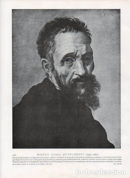 Cartoline: LAMINA V10013: Autorretrato de Miguel Angel - Varios