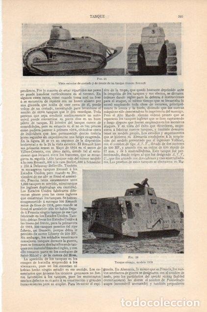 Postales: LAMINA V13152: Tanque frances Renault - Varios