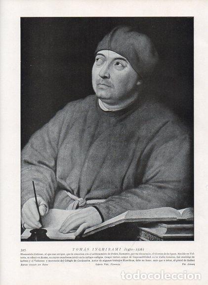 Cartoline: LAMINA V10015: Retrato de Tomas Inghirami, por Rafael - Varios