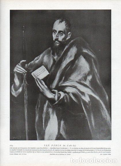 Cartes Postales: LAMINA V09916: San Pablo, por el Greco - Varios