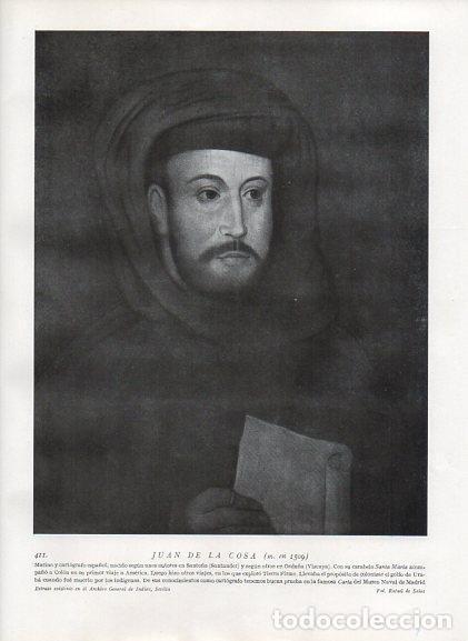 Postcards: LAMINA V10047: Retrato de Juan de la Cosa - Varios
