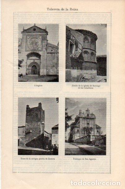 Postales: LAMINA V13078: Vistas varias de Talavera de la Reina, Toledo - Varios