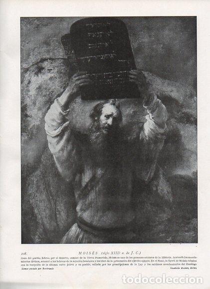 Postais: LAMINA V09911: Moises, por Rembrandt - Varios