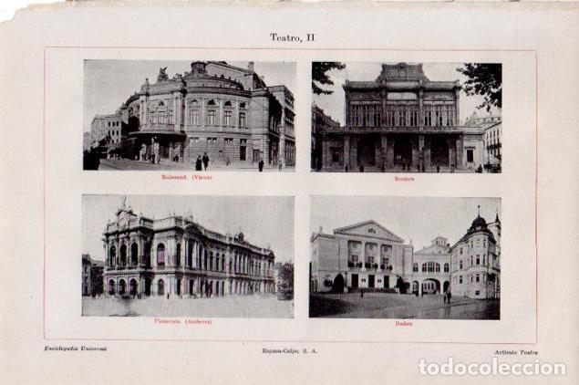 Postales: LAMINA V13287: Teatro Raimund, Beziers, Flamenco y Badem - Varios