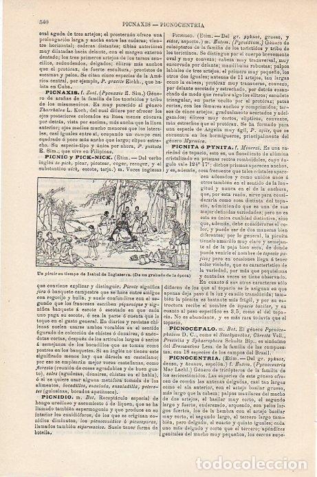 Cartoline: LAMINA V09365: Grabado un picnic en tiempo de Isabel de Inglaterra - Varios