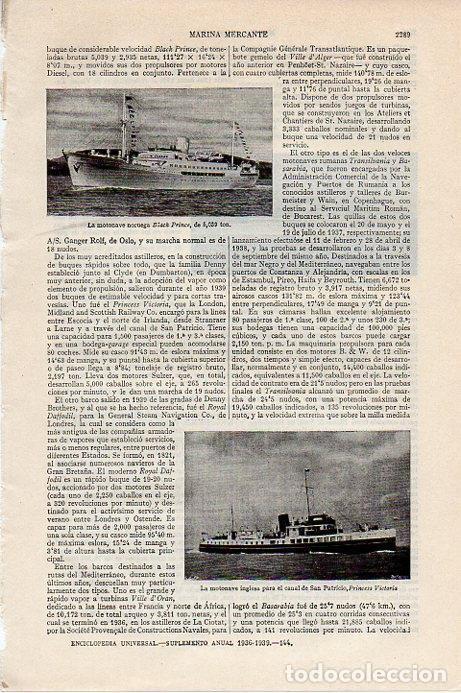 Postais: LAMINA V09669: Motonaves Black Prince y Princess Victoria - Varios