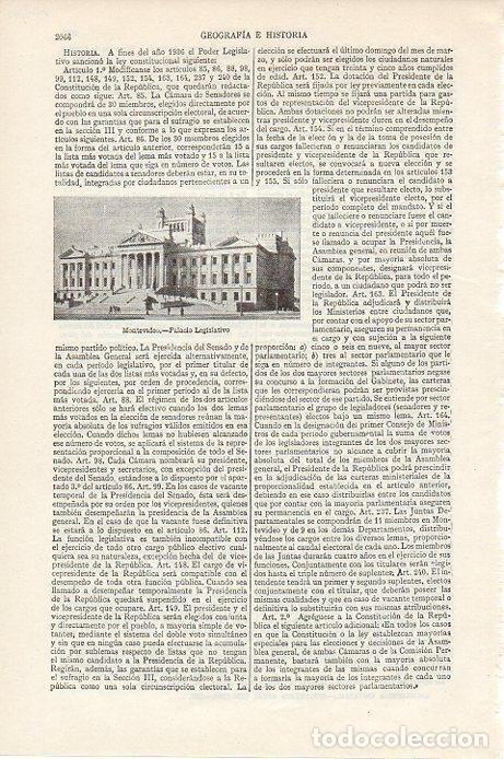 Postkarten: LAMINA V09640: Palacio Legislativo en Montevideo - Varios