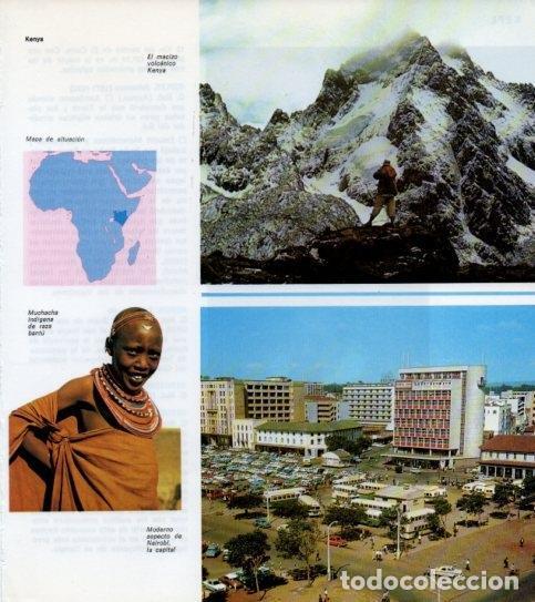 Postkarten: LAMINA V13968: Macizo volvanico en Kenya y Nairobi - Varios