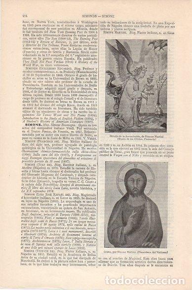 Cartoline: LAMINA V10418: Detalle de la Anunciacion y Cristo, por Simone Martini - Varios