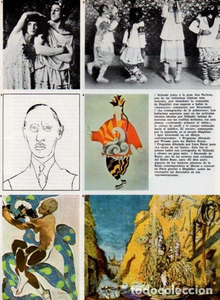 Postales: LAMINA V14531: Nijinsky, Ana Pavlova y Ballet Ruso - Varios