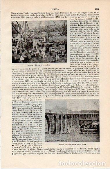 Cartes Postales: LAMINA V10219: Acueducto de Aguas libres en Lisboa - Varios