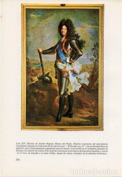 Cartoline: LAMINA V15488: Retrato de Luis XIV por Jacinto Rigaud - Varios