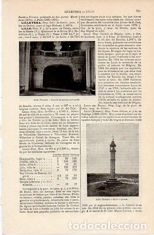 Postkarten: LAMINA V10109: Coro de la iglesia y picota en Lillo, Toledo - Varios