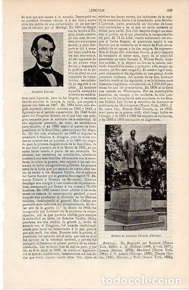 Postkarten: LAMINA V10139: Estatua de Abraham Lincoln en Chicago - Varios