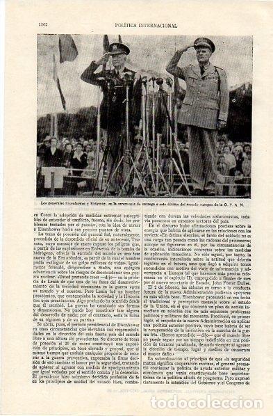 Postcards: LAMINA V11152: Los generales Eisenhower y Ridgway - Varios