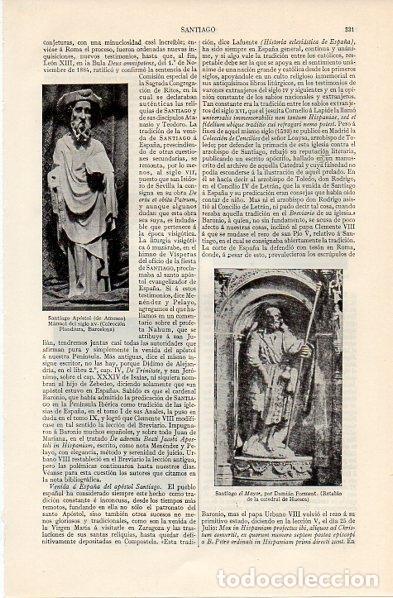 Postales: LAMINA V11258: Santiago el Mayor, por Damian Forment - Varios