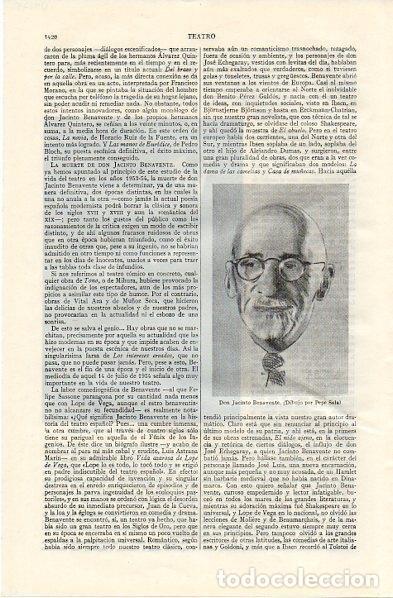 Postales: LAMINA V11173: Don Jacinto Benavente - Varios