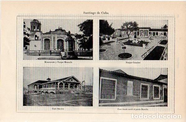 Postales: LAMINA V11238: Vistas de Santiago de Cuba - Varios