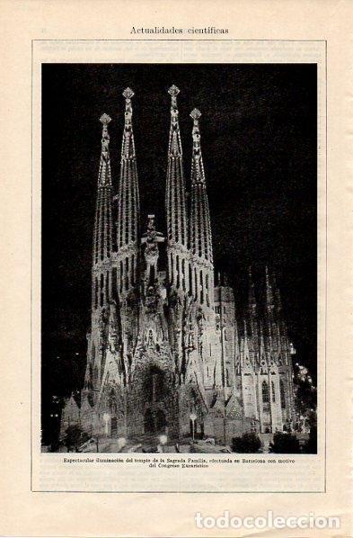 Postais: LAMINA V10806: La Sagrada Familia de Barcelona - Varios