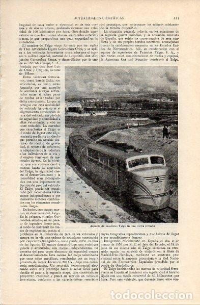 Postales: LAMINA V10820: Tren Talgo en una curva cerrada - Varios