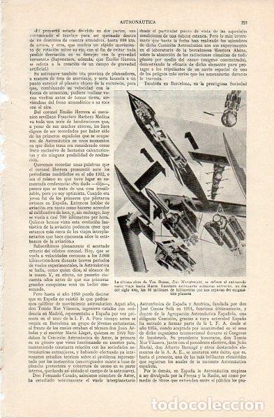 Postais: LAMINA V10854: Astronave atomica proyectada por Von Braun - Varios
