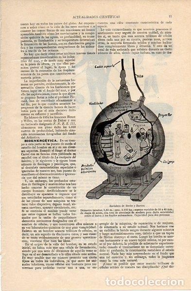 Postcards: LAMINA V10785: Batiscafo de Beebe y Barton - Varios