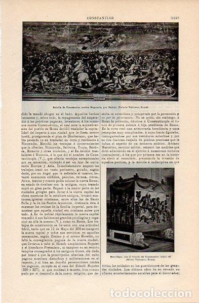 Postais: LAMINA V10771: Batalla de Constantino contra Magencio, por Rafael - Varios
